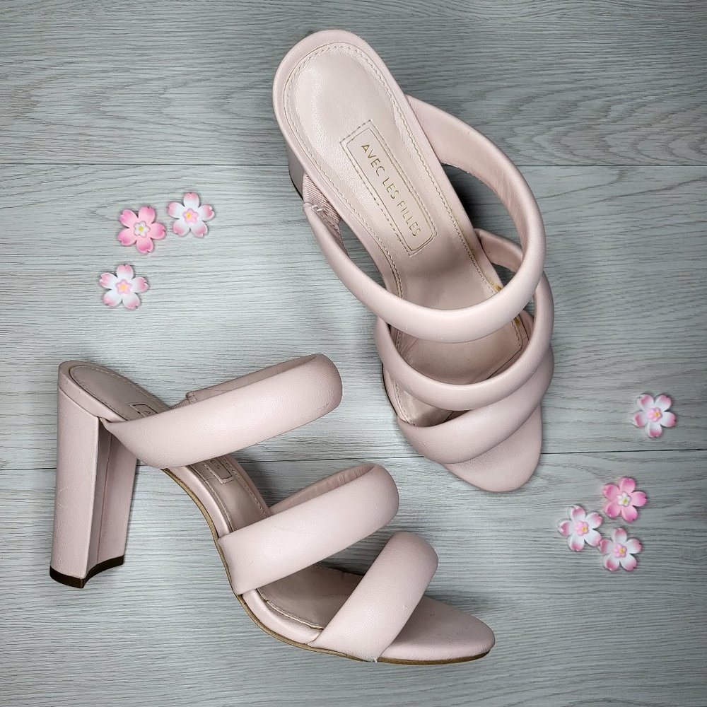 Avec Les Filles Pink Mara Heels